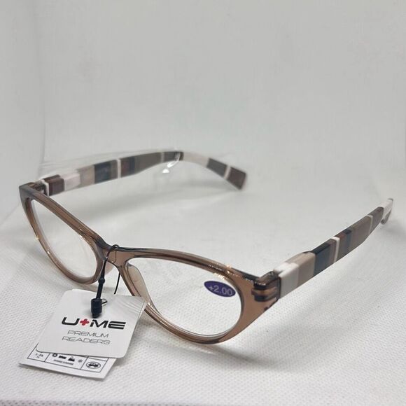 Plaid Cat Eye Women’s Reading Glasses +2.00 - Picture 1 of 3